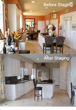 before and after staging